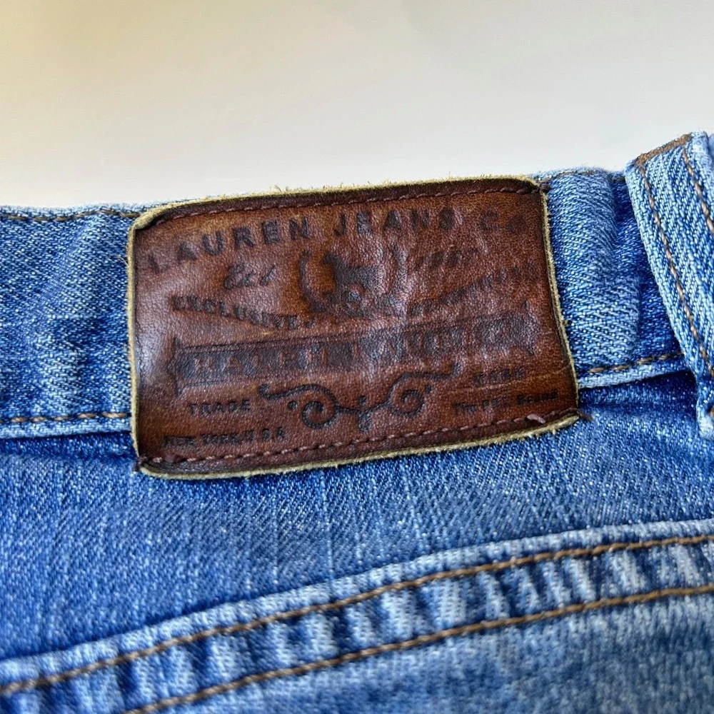 Lauren Jeans Co. Ralph Lauren Blue Denim Bootcut Jeans Women's Size‎ 8P